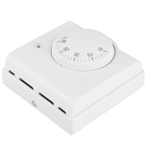 220V Mechanical Temperature Controller Air Thermostat Regulator with Light 2