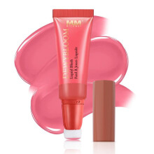 (Matches the image) 5 Colors Sponge Tip Liquid Blush Liquid Blush for Lips and Cheeks Moisturizing Hydrating Easy-to-Push Silky Makeup-Holding