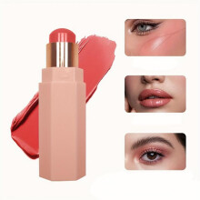 (Matches the image) 5 Colors Blush Stick Long Lasting Natural Nude Makeup Blush Cream Lightweight Contouring Stick Highlighter Waterproof Concealer