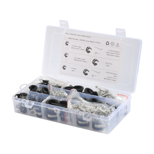 Rubber Coated Cushioned Insulated Cable Clamps 1