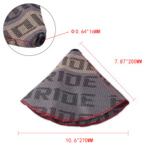 (Yellow orange) Shifter Boot Cover Bride Racing Hyper Fabric Shift Knob MT/AT Stitches for Honda
