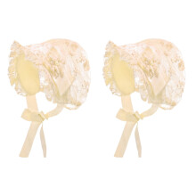 2Pièces Bonnet Bébé Beige En Élégant Pour Déco