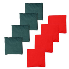 Sports et Plein Air Sandbags,Jouets pour Enfants Sacs de Sable Ensemble De 8 — Rouge + Vert