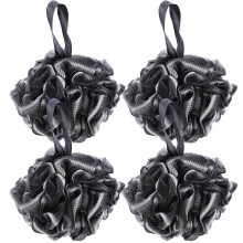 12Stk Schwarze Bad Loofah Bälle Effektives Peeling &
