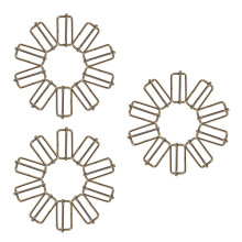 60Stk Goldene Rollerschnallen Metall Strap Versteller Für Rucksäcke