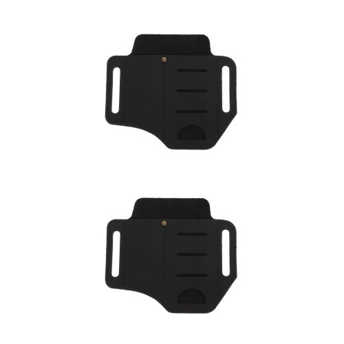 2Stk Schwarze PU Leder Organizer Für Belt Und