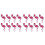 24Pièces Patch Brodé Flamant Rose Rose Pour Projets DIY Mode 1