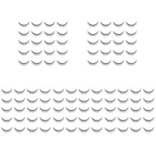 50Paare Kurze Natürliche Schwarze Wimpern Falsche Wimpern Für Damen