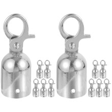 12Stk Metall-Seilstopper Mit Haken, , Langlebig Elegant
