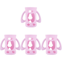 4Stk Silikon Babyflaschenhülle Sicherer Schutz Für Glasflaschen