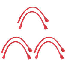 3Stk Roter PU Leder Taschenriemen Robust Und Für Handtaschen