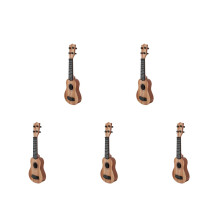 5Stk Starter Ukulele Holz Beige, Kindgerecht & Langlebig Für Anfänger
