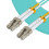 MicroConnect Optical Fibre Cable LC-LC Multimode Duplex OM3 (Aqua Blue) 12m 2