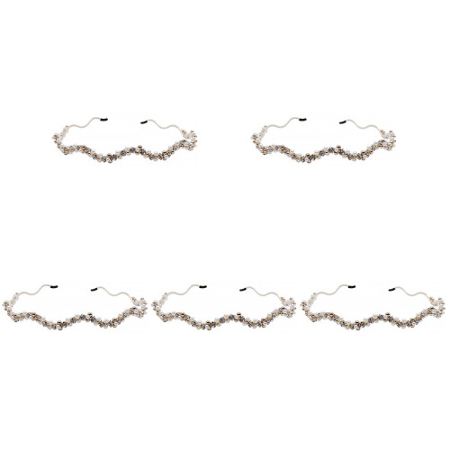 5Stk Perlen Kopfband Mit Damen Hochzeit 1
