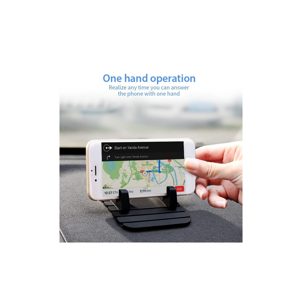 (Blue) Non-Slip Car Silicone Mat Dashboard Phone Holder Stand Bracket Blue 123643772681