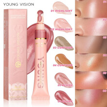 (Matches the image) Liquid Air Cushion Blusher Gloss Stick Shimmer Liquid Blush Face Makeup Cosmetics