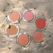(Matches the image) Fashion 6 Colors Blush Soymilk Matte Pearl Rouge Highlights To Trim Dish Long Lasting Base Repair Beauty Flowers Blush