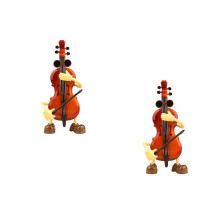 2Stk Brown Violine Kreatives Musikspielzeug