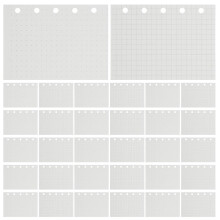 20Stk 5 Loch M5 Nachfüllpapier Weiß Für Büro Und Schule
