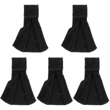 5Stk Schwarze Baumwolle Sporthandtücher Für Workout Und Gym Mit Haken
