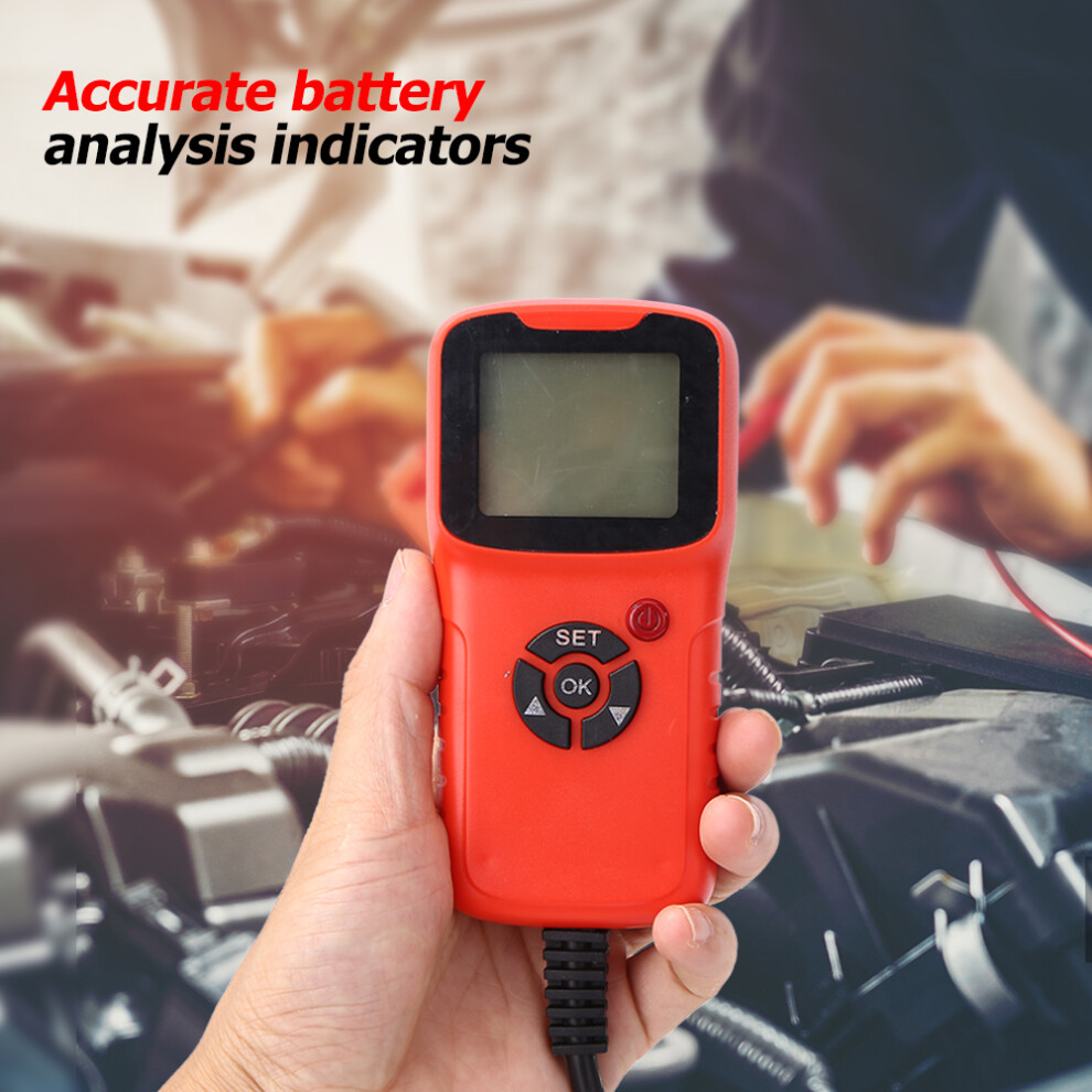 (Blue) Car Battery Tester & Capacity Meter - Portable Measuring Device Blue 123643774821