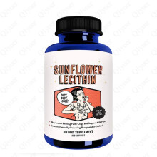 Milk Sunflower Lecithin Capsules Non-GMO Emulsifier Soy Lecithin Alternative Digestive Health Supplement