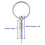 6Pcs Quick Release Pin Boat Bimini Top Pins 1/4 Inch Diameter with Drop Cam & Spring, Marine Hardware with Pull Ring 4