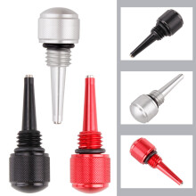 (Black) M18*2.5 Magnetic Engine Oil Gauge for Yamaha Motorcycle Modification