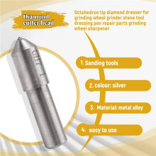 Octahedron Tip Diamond Dresser for Grinding Wheel Grinder Stone Tool Dressing Pen Repair Parts Grinding Wheel Sharpener