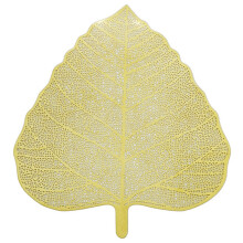 New Stainless Steel Handmade Leaf Shape Tea Strainer, Tea Infuser , Tea Filter, Perfect for Loose Leaf Tea (Gold)
