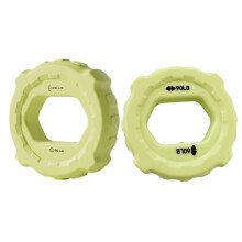 2 Stuks Fitness Vinger Gripper Siliconen Hand Spierversterker Pols Vinger Trainer Oefening Fluorescerend Groen