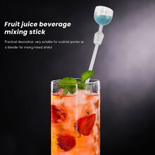 10Pcs Cocktail Stirrer Drink Mixing Stick Set Acrylic Cocktail Mixer Blender Bar Supplies Swizzle Stirrer