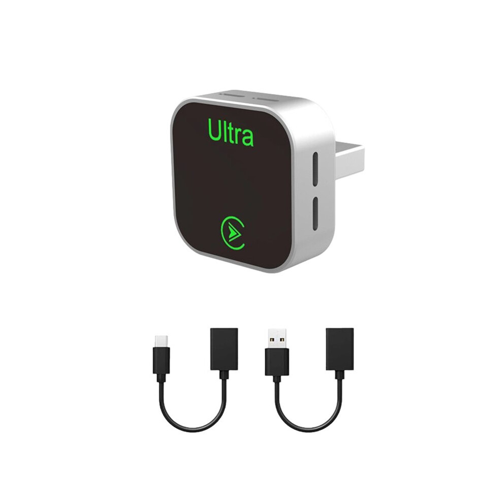 Photos - FM Transmitter K15 2 In1 Wireless Carplay Box for Carplay Android Auto USB Dongle Adapter Wired Carplay to Wireless Plug A