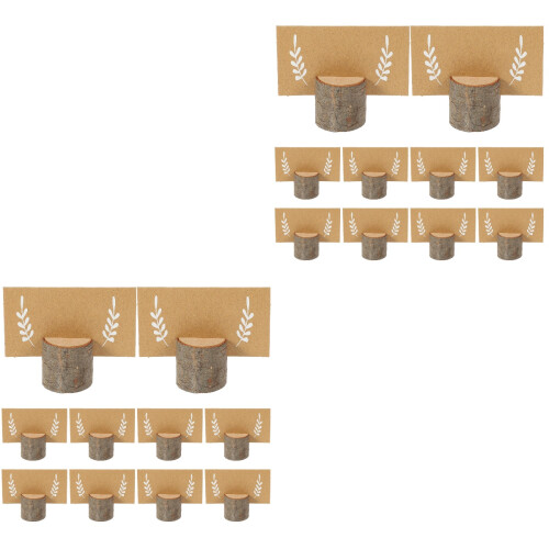 2Sets Holz Platzkartenhalter -Form Für Hochzeitstisch 1