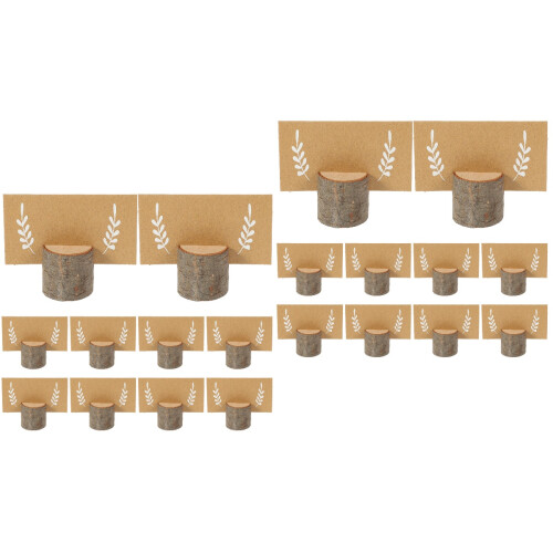 2Sets Holz Platzkartenhalter -Form Für Hochzeitstisch 2
