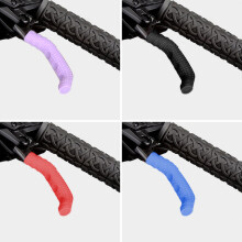 (Yellow) Silicone Bicycle Non-Slip One-Piece Brake Grip Cover & Protector