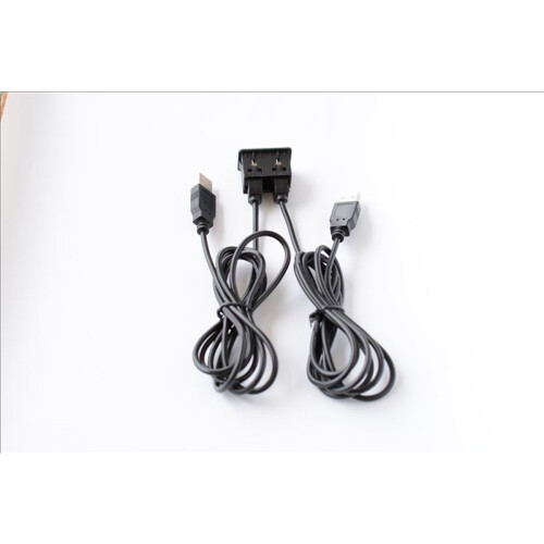 150CM Car Dash USB Port Panel, Dual USB Extension Adapter Cable, Flush Mount Design 2