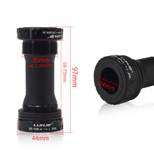 (Red) For 68-73mm bicycle crankshaft threaded hollow one piece BC1.37*24T mountain bike crankshaft central sport shaft