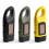 (Yellow) Outdoor solar flashlight hand crank self-powered small flashlight rechargeable multi-functional strong light emergency light 5
