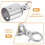 12Stk Metall-Seilstopper Mit Haken, , Langlebig Elegant 9