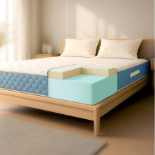 Orthopädische Matratze - THE WHITE STONE - 90x200 cm - Höhe 21 cm - Polyurethan-Schaum - Hypoallergen und atmungsaktiv