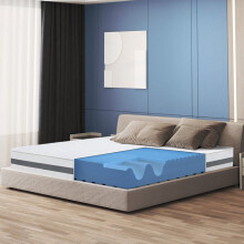 Antibacterieel schuimmatras - THE WHITE STONE - 150 x 220 cm - Hoogte 20 cm - Hypoallergeen - Stevig