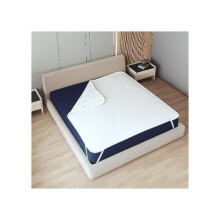 Protège-Matelas Imperméable - THE WHITE STONE - 140 x 200 cm - Hypoallergénique - Respirant - Élastiques
