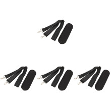 4Sets Robuster Schulterriemen Schwarz Für Umhängetaschen Mit Schnalle