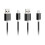 2Stk Schwarz Micro USB Ladekabel Nylon Geflochten Hohe Ladeleistung 1