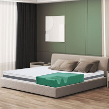 Die White Stone Matratze 130x210 cm Orthopädisch Antibakteriell - Dicke 16 cm - 3D Air Bezug aus Hypoallergenem Material