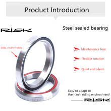 (41mm) Tapered Tube Bicycle Headset Sealed Ring Bearing Parts for Mountain and Road Bike 41/41.8/47/49/52mm