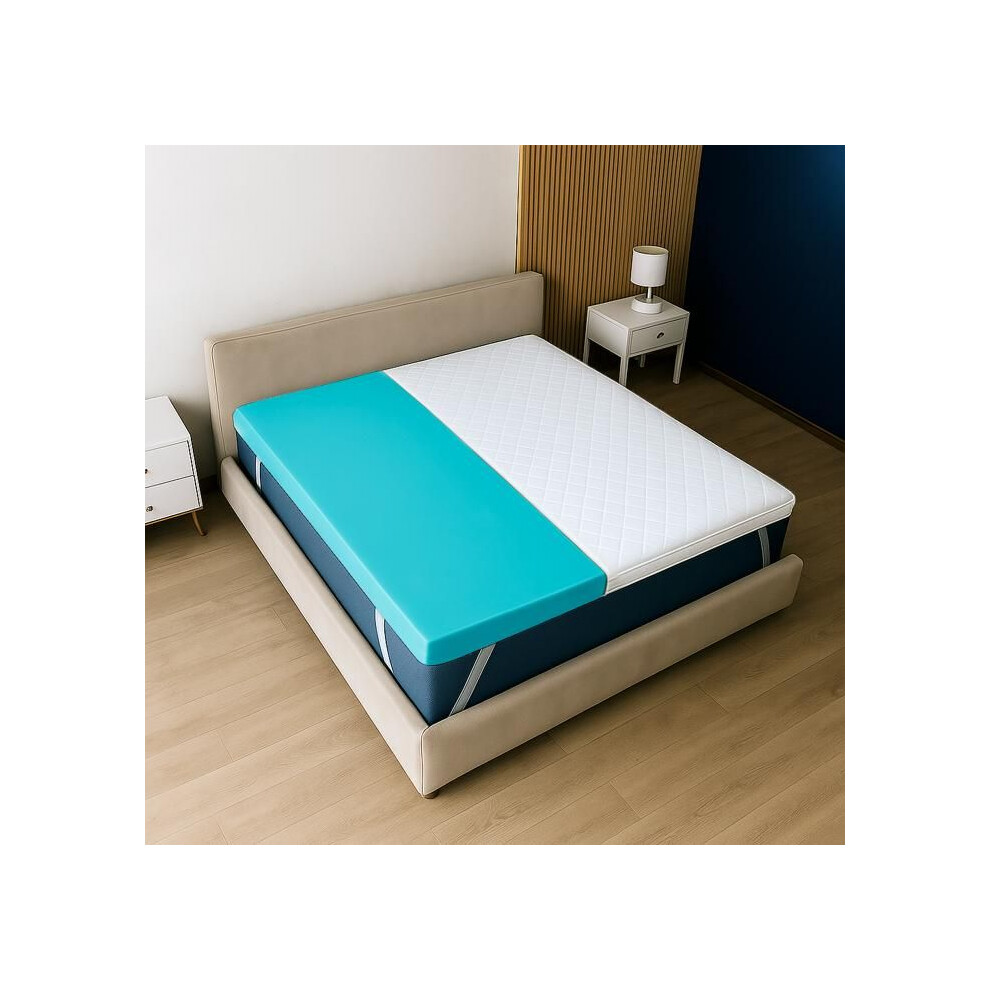 Materasso in memory foam - THE WHITE STONE - 160 x 200 cm - 10 cm - 9 zone - Copertura sfoderabile ipoallergenica