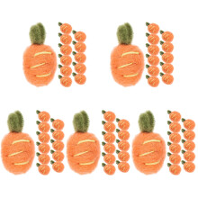 60Stk Gefilzte Filz Karotten Orange Haarclip DIY Handwerk Zubehör