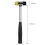25mm Double-Faced Soft Rubber Mallet | Multifunctional Hand Tool with Non-Slip Plastic Grip 2